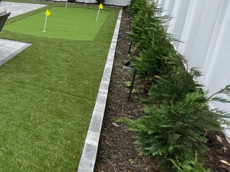 Backyard putting green in Southland, San Angelo TX
